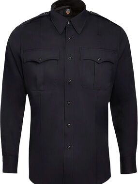 Navy Tactical Button-Up Work Shirt
